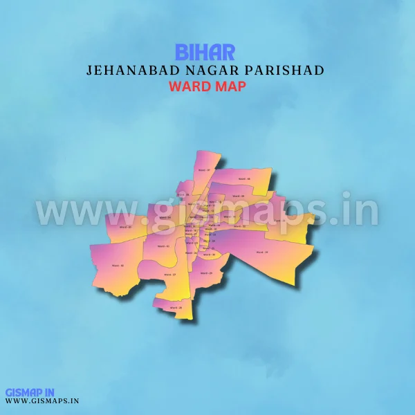 Jehanabad Nagar Parishad Ward Map